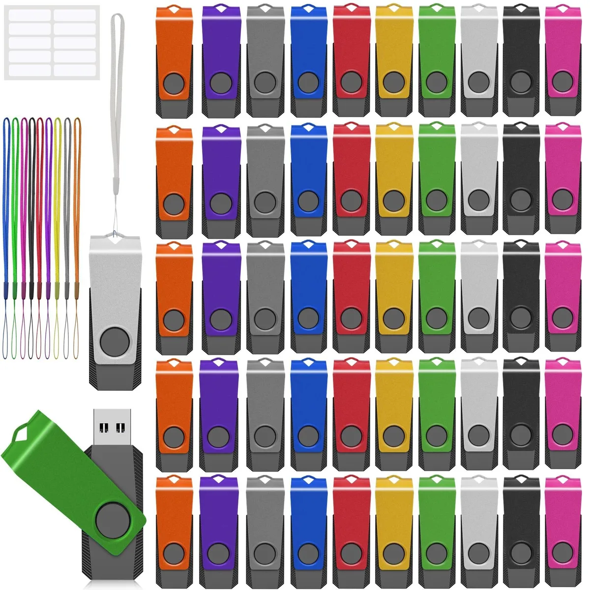 ALSEYE ALSEYE 2 in 1 accessory AGECASH Memory Stick Jump Multipack 50PCS 2GB USB 2.0 — product photo