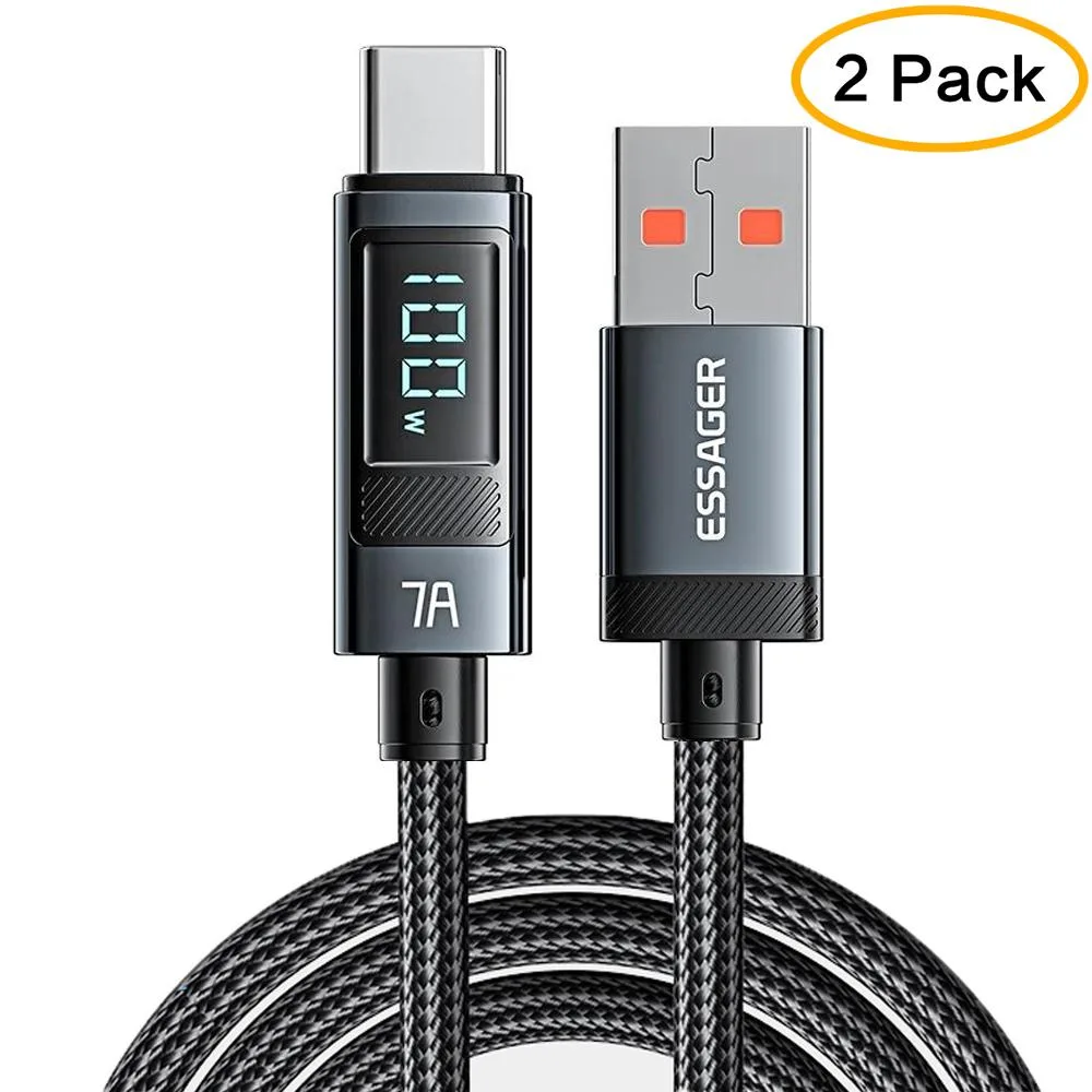 ESTONE ESTONE Essager HC7A 100W USB-A to USB-C Cable 3.3ft 2-Pack — product photo