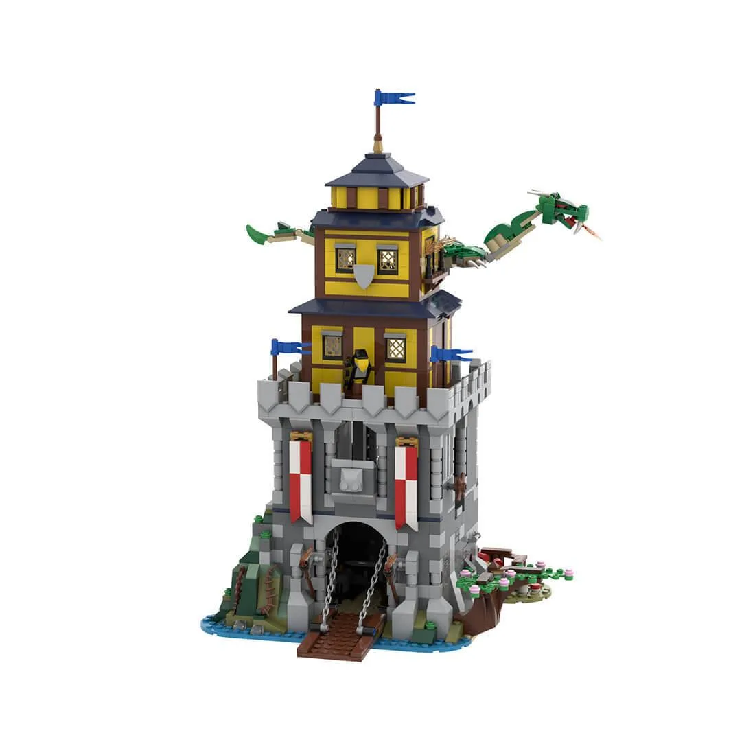 ZITIANYOUBUILD ZITIANYOUBUILD MOC-85818 Japanese Medieval Castle 1362PCS Educational Building Set — product photo