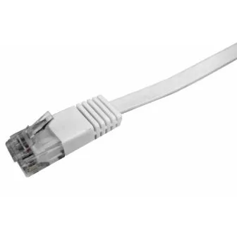 Cables Unlimited Cables Unlimited UTP-1800-07 Cat 6 Flat Ethernet Cable 7 ft White telephone accessory — product photo