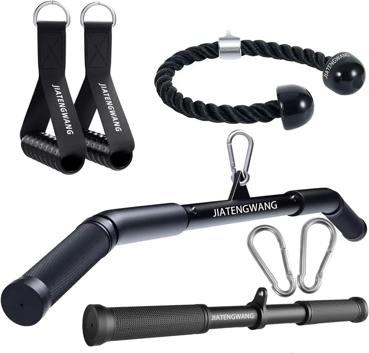 TAURKENAM TAURKENAM Cable Attachment Set 39in Bar 17in Bar Tricep Rope 800lb — product photo