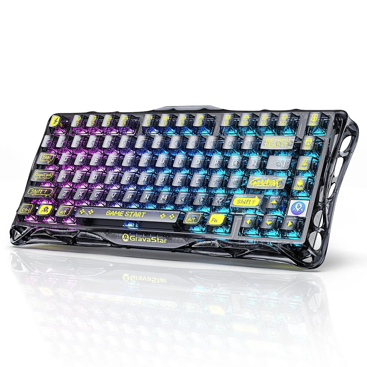 Vszerda Vszerda Mercury K1 Lite 75% Gaming Keyboard Transparent Black — product photo