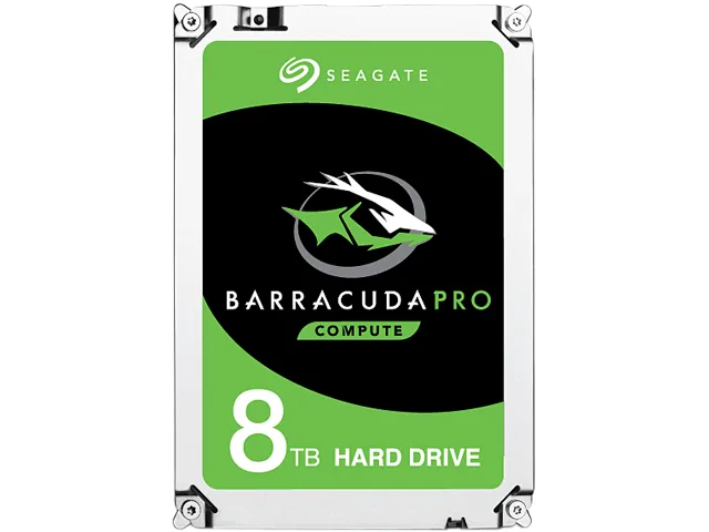 Seagate Seagate BarraCuda Pro ST8000DM0004 8TB 7200 RPM 256MB SATA 3.5" internal hard drive — product photo