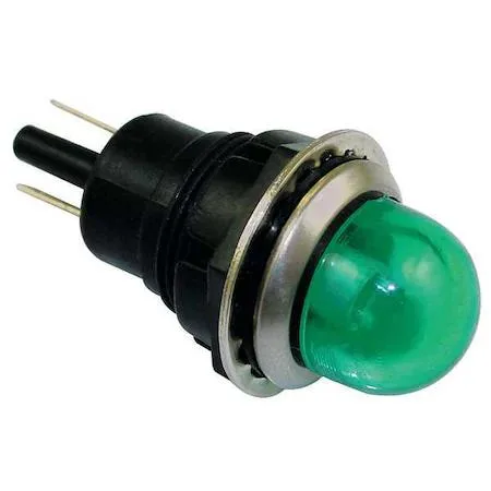 Dayton Dayton 22NY61 Raised Indicator Light Green 120V 18mm — product photo