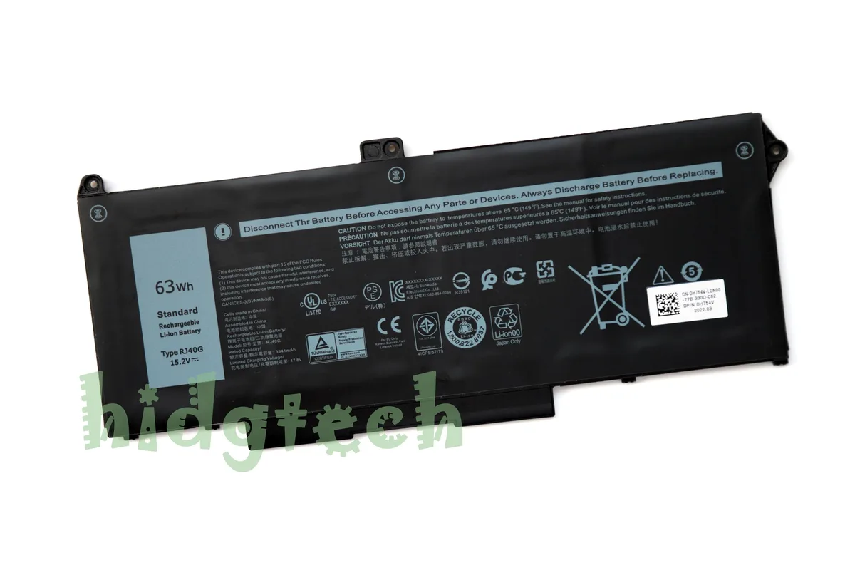 Beisite Beisite RJ40G 63Wh laptop battery for Latitude 5420 5520 Precision 3560 — product photo