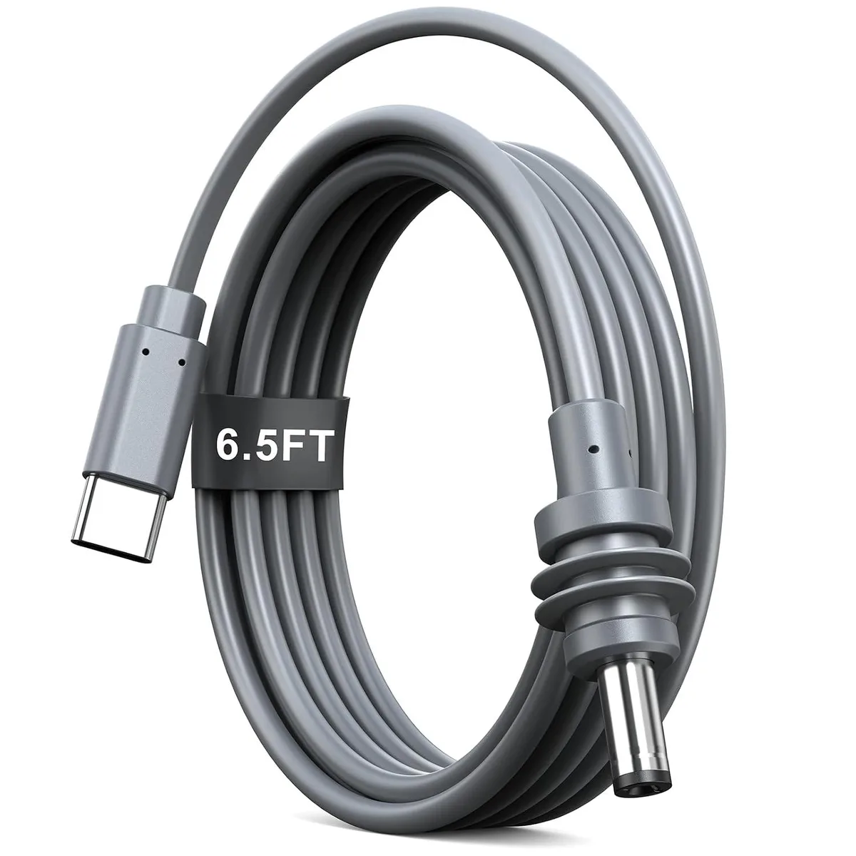 AUTYUE AUTYUE Starlink Mini USB C to DC Cable 6.6ft 100W 18AWG 5.5x2.1mm Waterproof Gray — product photo