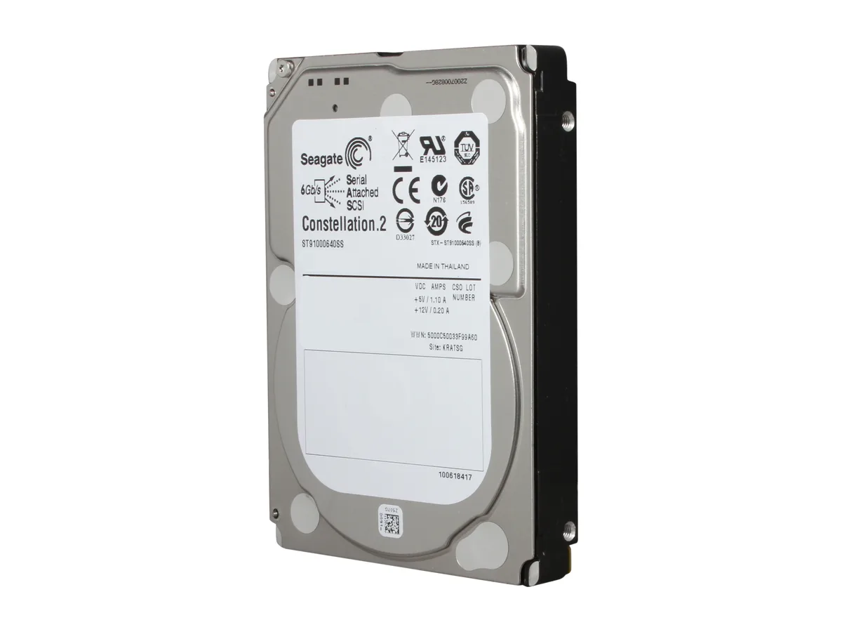 Seagate Seagate Constellation.2 HDD-ST91000640SS 1TB 7200 RPM 64MB SAS 6Gb/s 2.5" laptop hard drive — product photo
