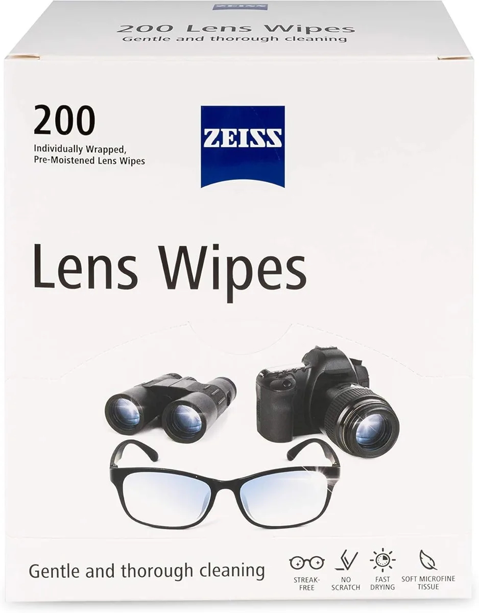  ZEISS Pre-Moistened Lens Cleaning Wipes 200 Count — product photo