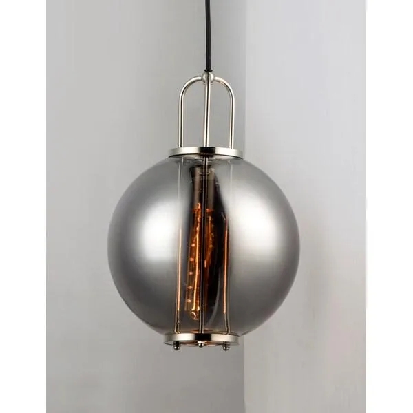 Maxim Mfg. Maxim Mfg. 10084 Minaret 1-Light 10.5" Polished Nickel Pendant — product photo