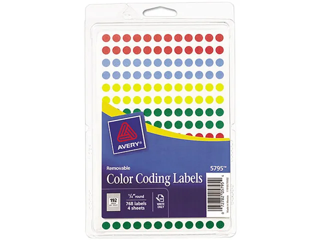 Avery Avery 5795 1/4in Color-Coding Labels 768 Pack — product photo