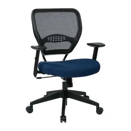 Office Star Office Star 55-7N17-225 Fabric Desk Chair Blue Adjustable Arms — product photo