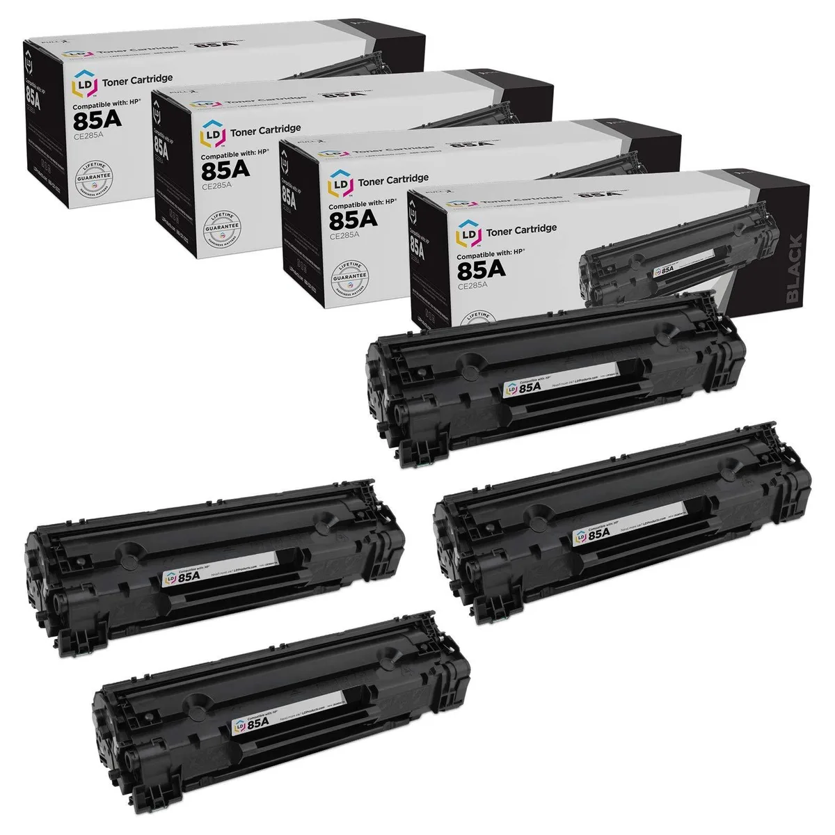 LD Products LD Products Compatible Toner Cartridge HP 85A CE285A Black 4-Pack — product photo