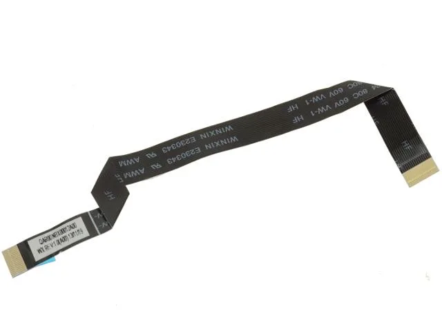 Flat orange ribbon cable with connectors at each end