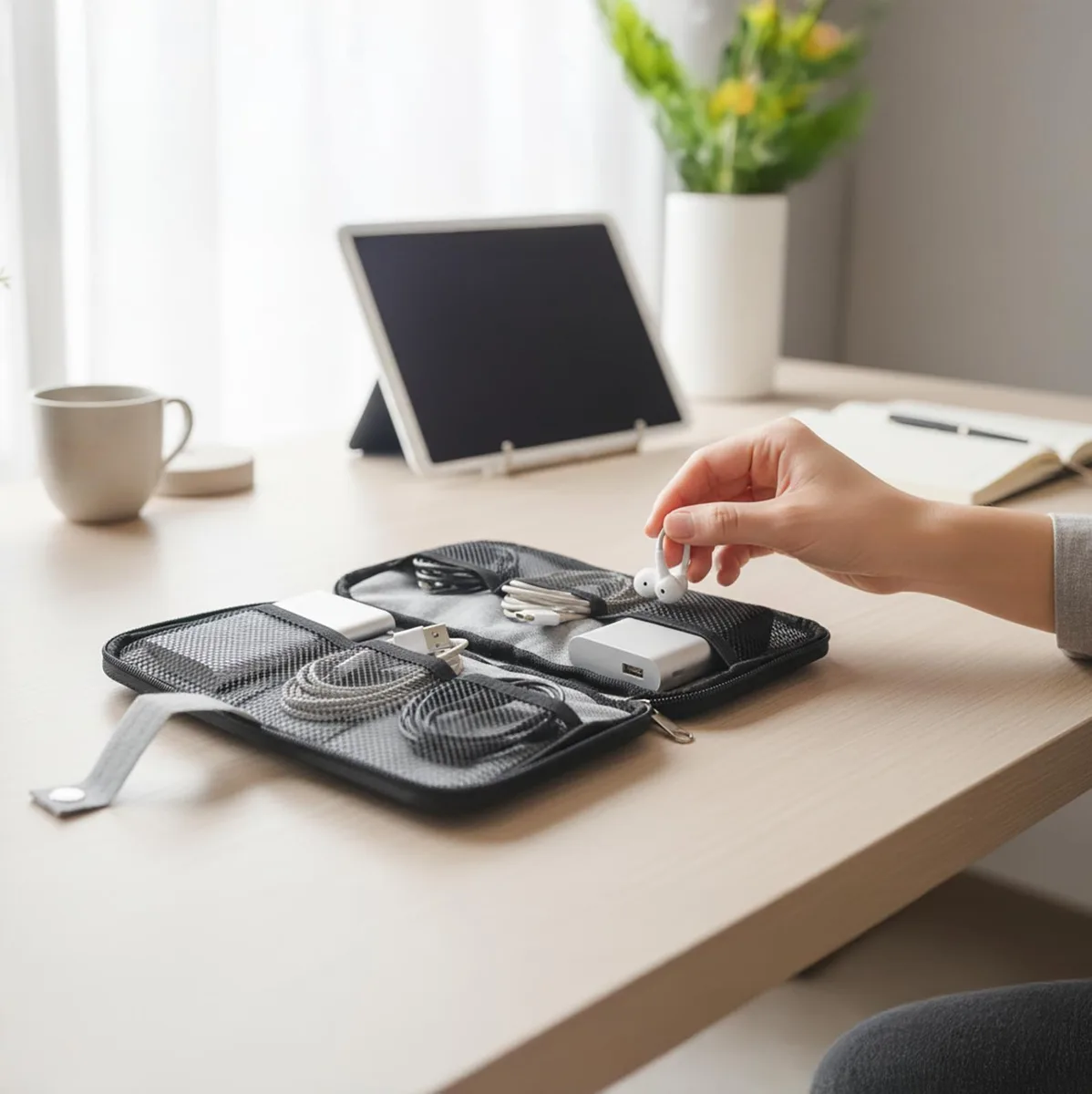 Vandue Corporation Vandue Corporation Travel Electronics Organizer Heather Gray 10.2 x 5.5 in — product photo