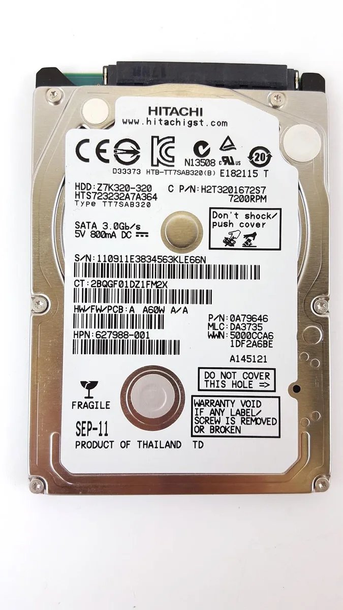 Hitachi, Ltd. Hitachi, Ltd. laptop hard drive — product photo
