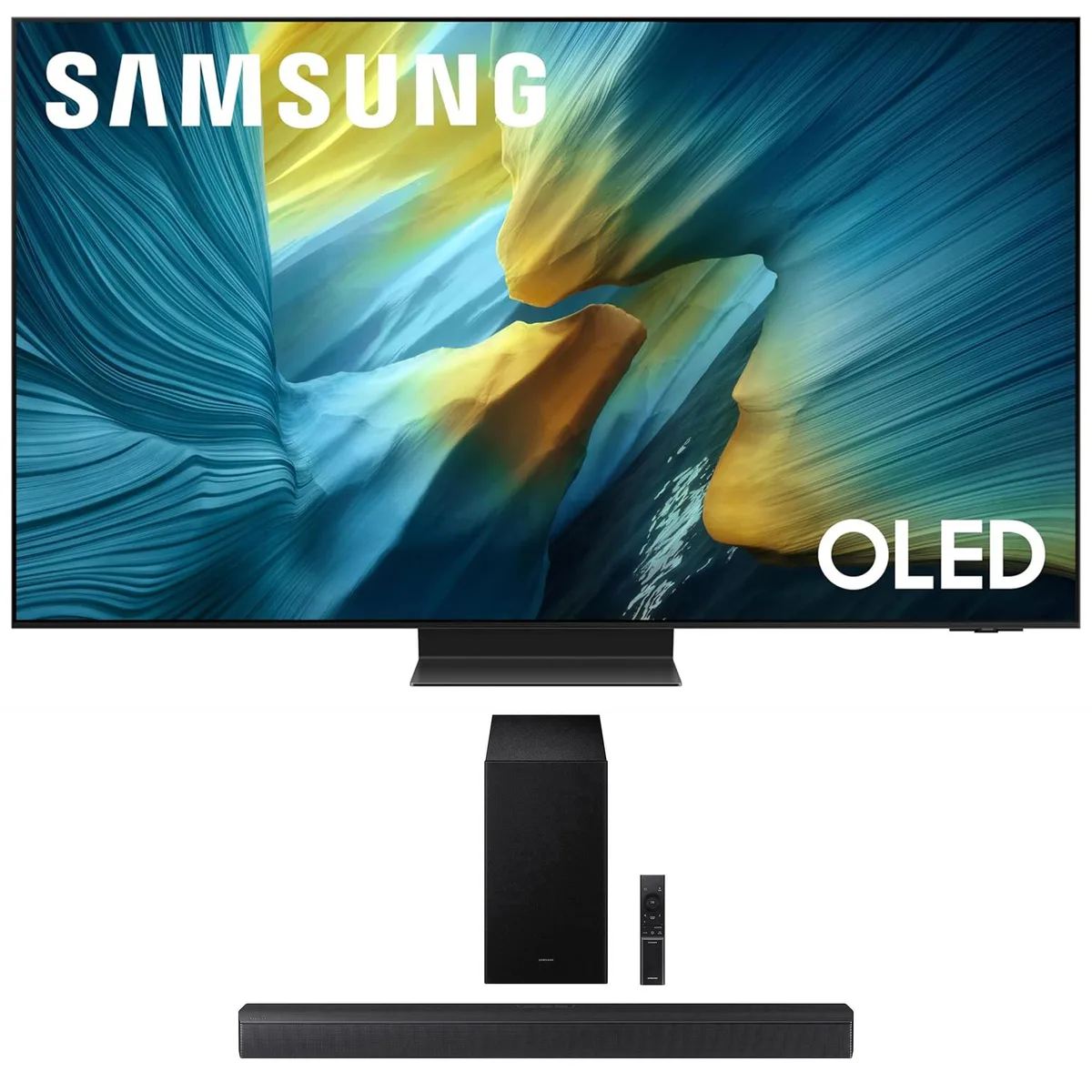SAMSUNG SAMSUNG QN65S95FAFXZA 65" OLED TV + HW-B630F Soundbar 3.1 Ch — product photo
