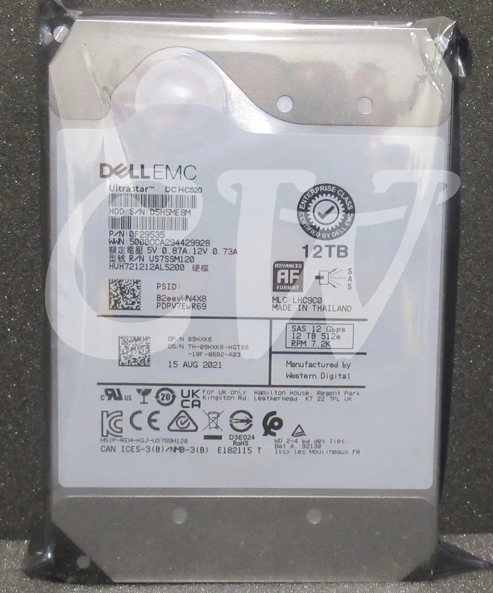 DELL DELL HUH721212AL5200 12 TB 3.5" SAS accessory — product photo