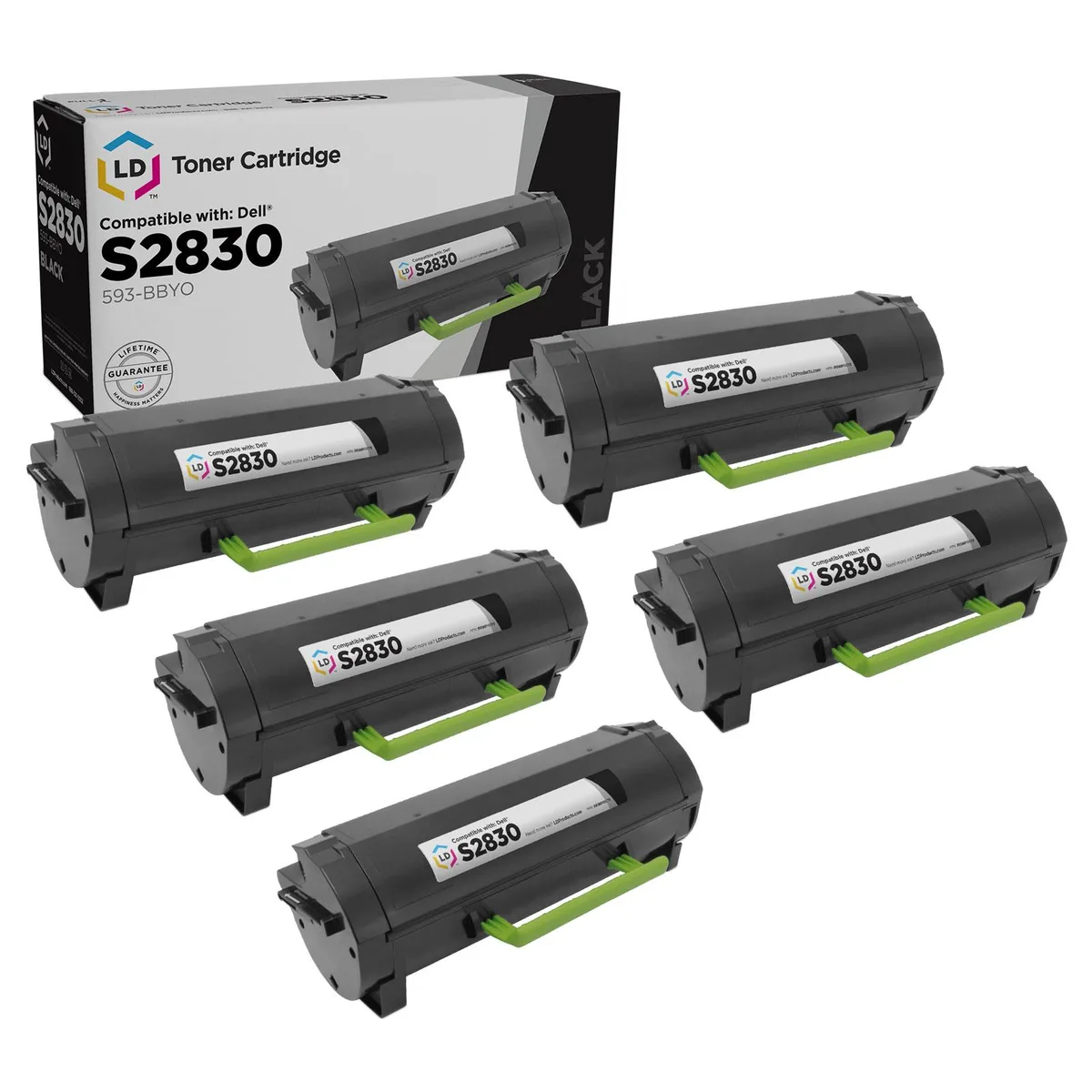 DELL DELL 593-BBYO Toner Cartridge Black 5-Multipack 3000 Pages — product photo