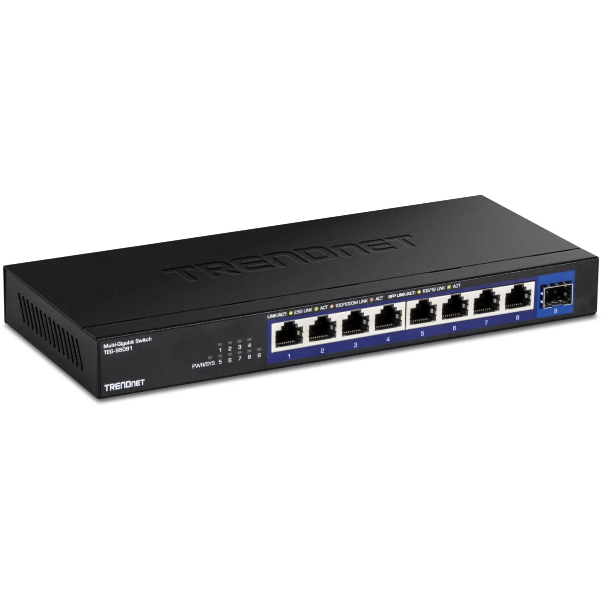 TRENDnet TRENDnet TEG-S5091 9-Port 2.5G Switch 10G SFP+ 2 in 1 accessory — product photo