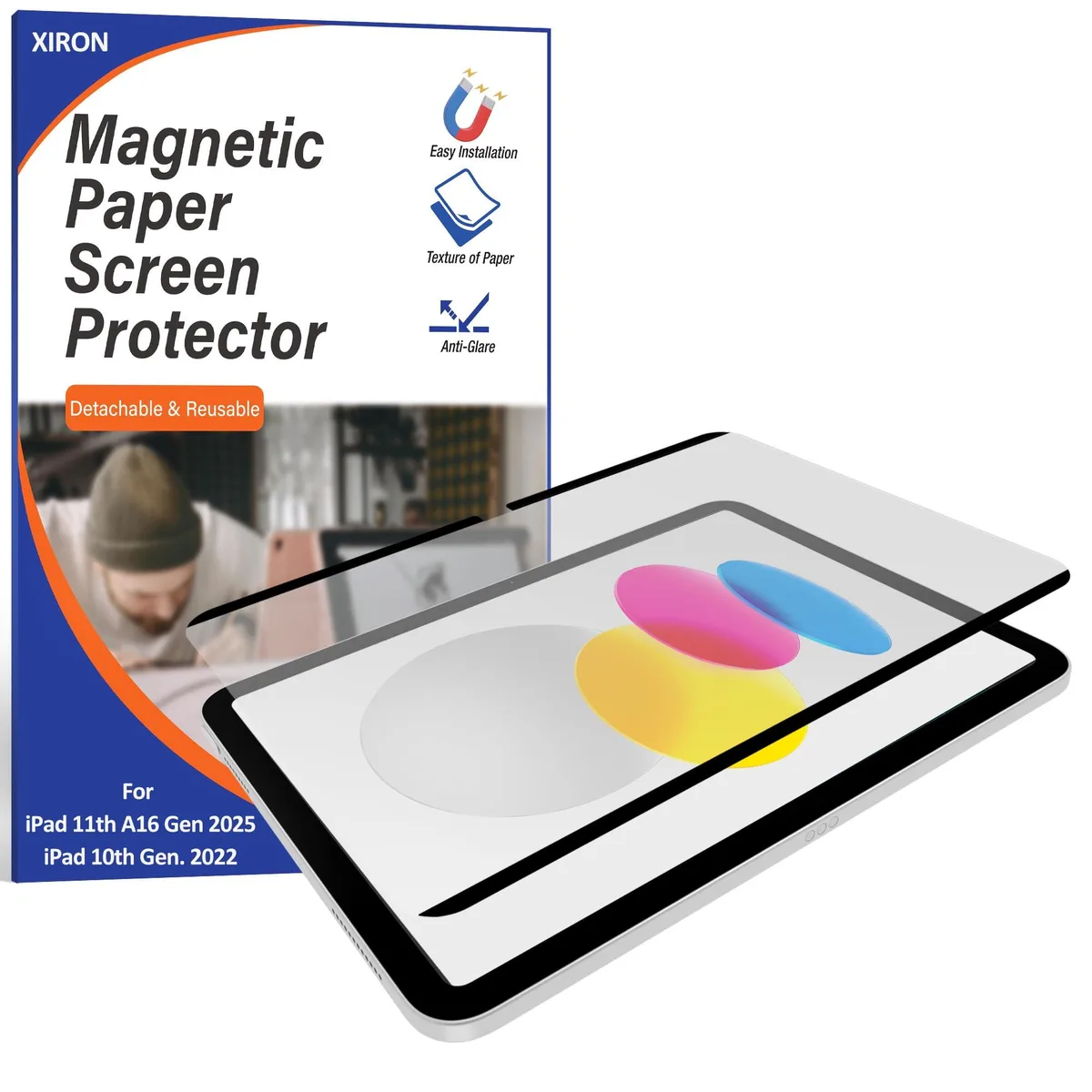  XIRON Magnetic Paper Screen Protector 10.9" iPad 10th/11th Gen — product photo