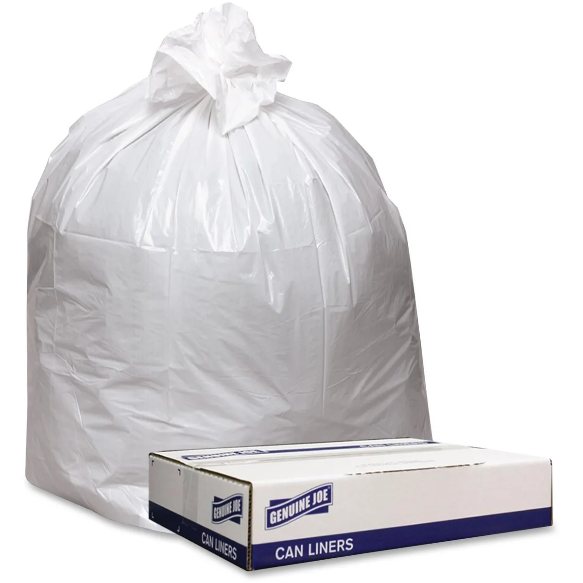 Genuine Joe Genuine Joe 4046W 40x46 9 mil 100-count cleaning bags — product photo