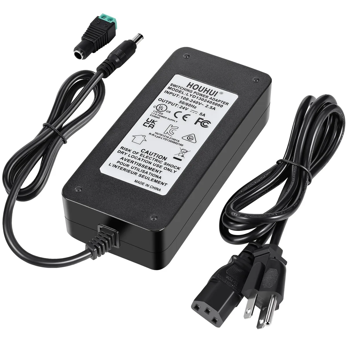  Dell HOUHUI-2405 24V 5A 120W Power Adapter 5.5x2.1mm — product photo