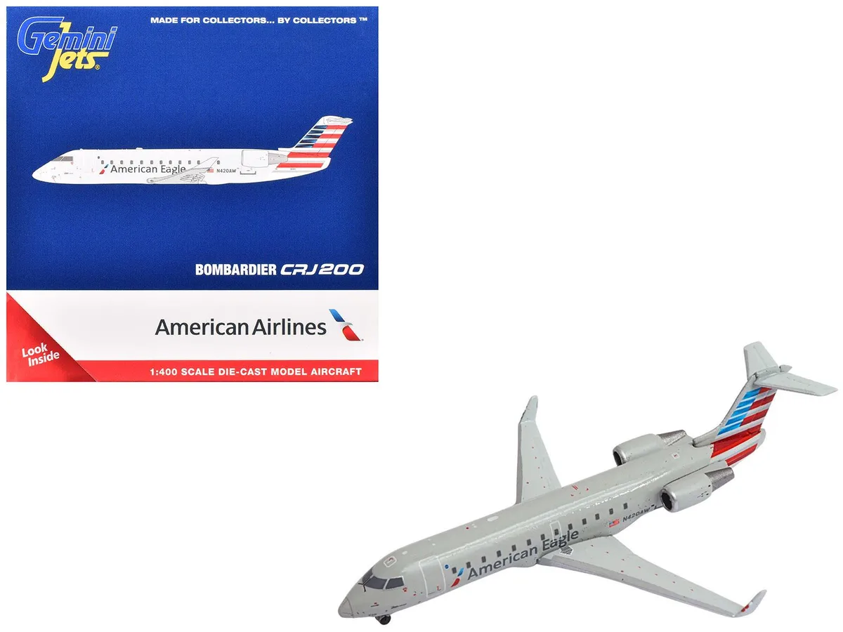 GeminiJets GeminiJets Bombardier CRJ200 "American Eagle" 1/400 Diecast Model Airplane — product photo