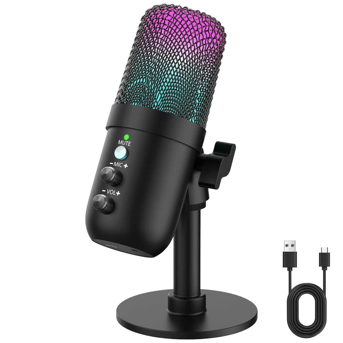  LRUFOB MU1000 USB Condenser Microphone 192kHz/24bit 16mm -45dB 85dB SNR — product photo