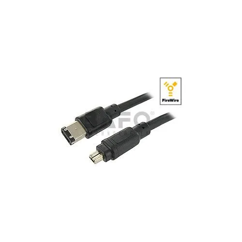 BAFO Technologies BAFO Technologies 3ft IEEE 1394 Cable 4/6 Transparent Black — product photo