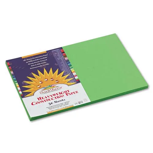 SunWorks SunWorks 8403 Construction Paper Yellow 9 x 12 58 lbs 50 Sheets — product photo