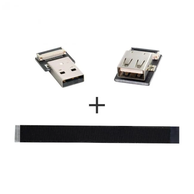 SHENZHEN JIMIER ELECTRONICS CO,. LTD. SHENZHEN JIMIER ELECTRONICS CO,. LTD. USB 2.0 Type-A Male to Female Flat FPC Extension Cable 10-200cm — product photo