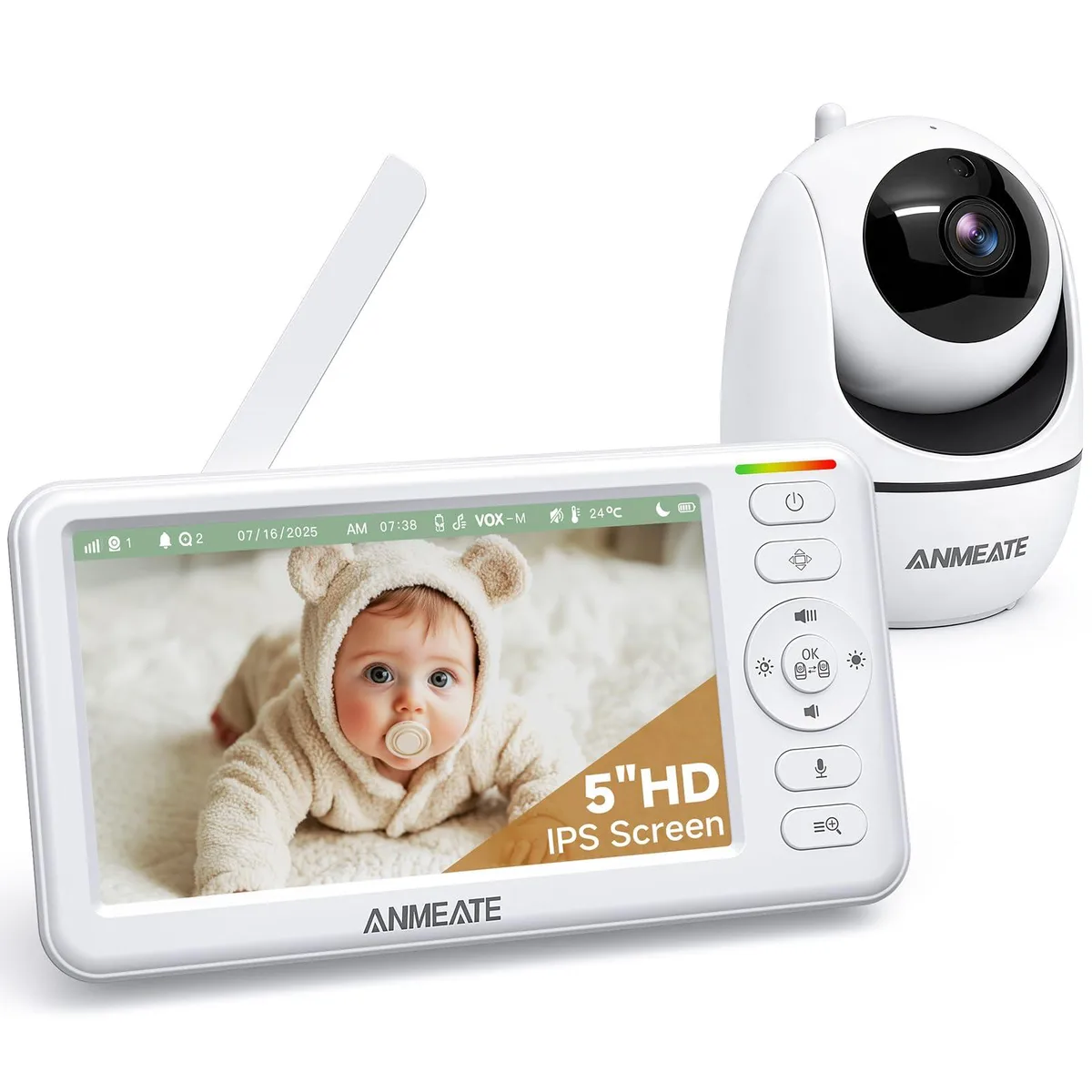  Clover DY549 5" Wireless Surveillance 1080p 355° Pan Tilt Zoom 5000mAh 1000ft Range — product photo