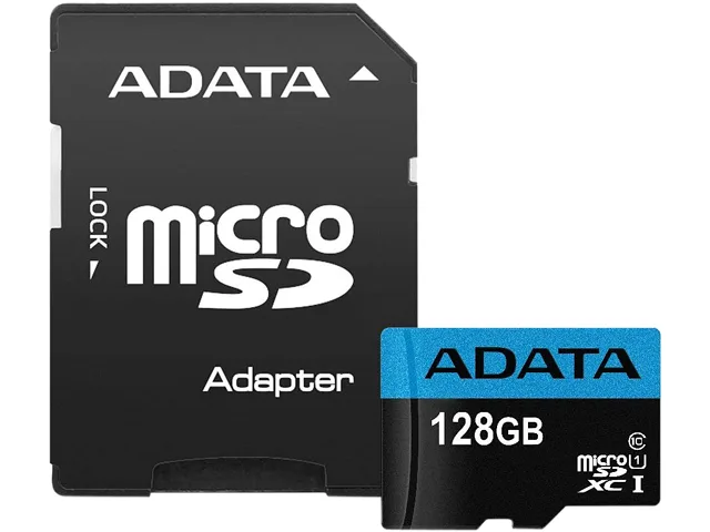 ADATA ADATA AUSDX128GUICL10A1-RA1 128GB microSDXC memory card — product photo