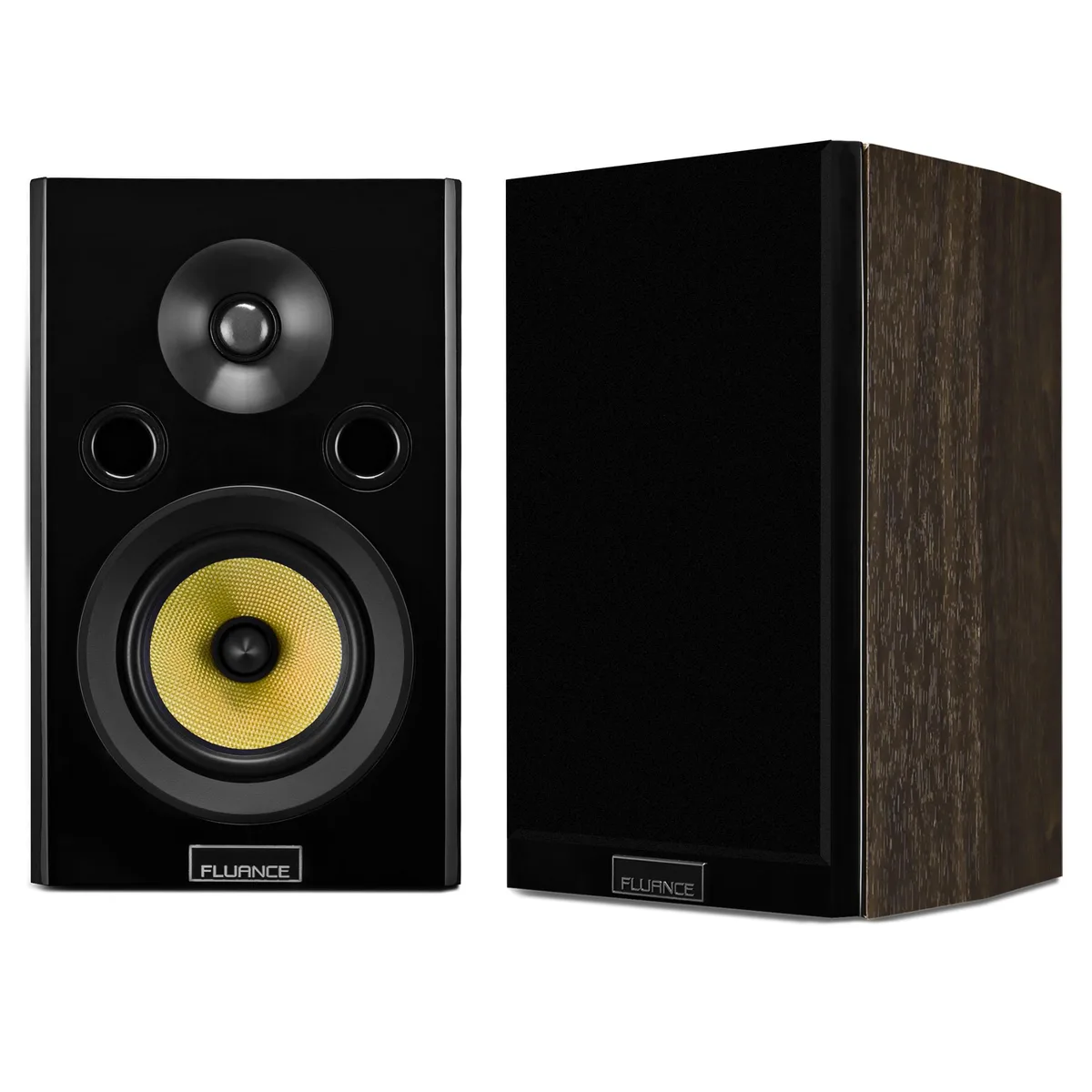 Fluance Fluance HFSW 2.0 bookshelf speakers Natural Walnut pair — product photo