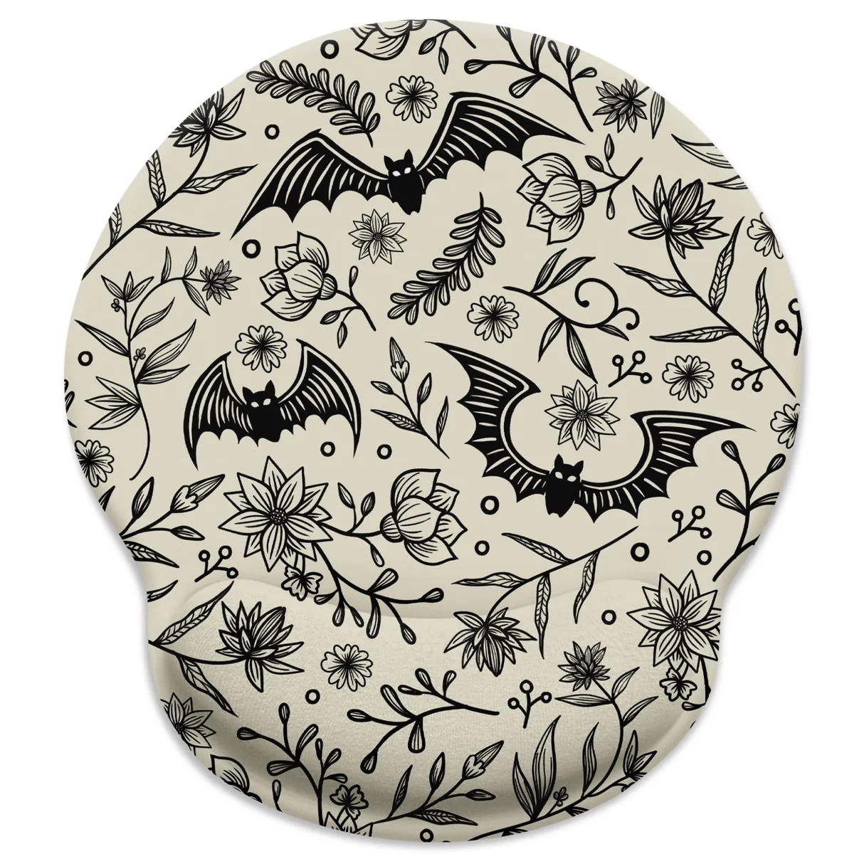 KEHIPI KEHIPI J-MOUA037 Goth Bat mouse pad 9.8 x 8.6 in 7 mm — product photo