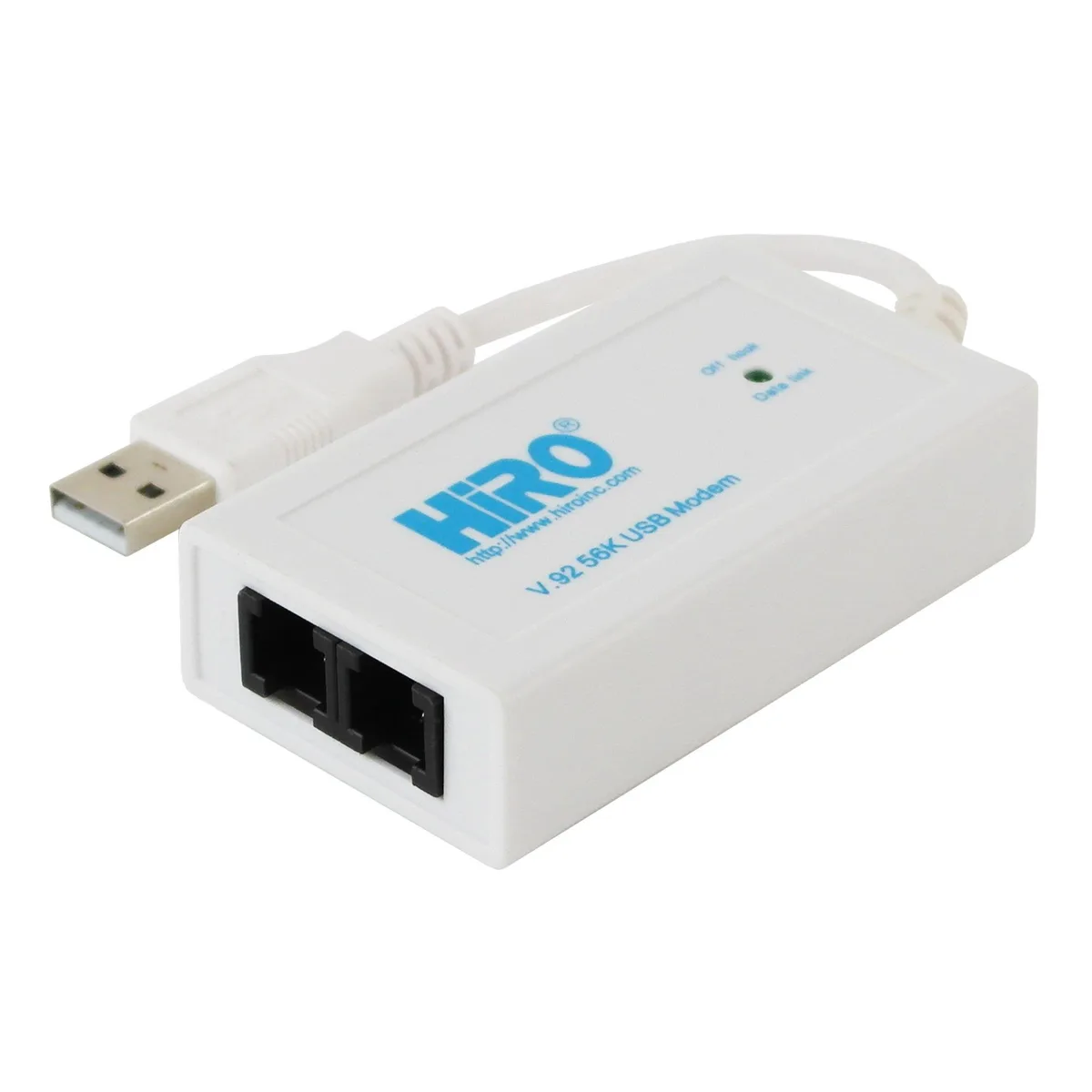 HIRO INCORPORATION HIRO INCORPORATION H50228 V92 56K External USB Modem — product photo
