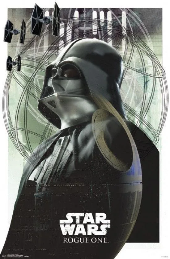 Star Wars Rogue One Intimidation poster print, 22 by 34 inches, glossy paper finish