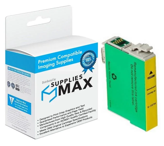 SuppliesMax SuppliesMax T079420 Yellow Inkjet Cartridge — product photo