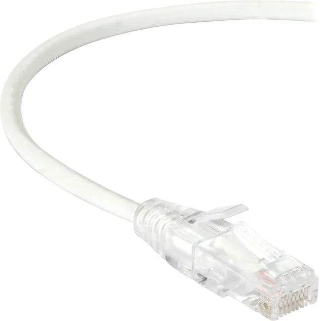 Black Box Corporation Black Box Corporation C6APC28-WH-01 network ethernet cable CAT6A 28-AWG 500-MHz 1 ft white unshielded — product photo