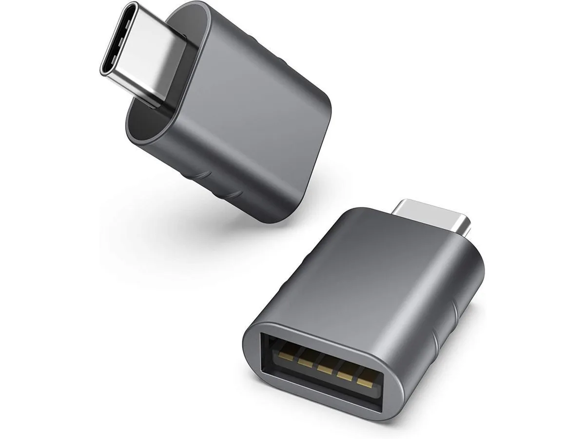 BUCIER BUCIER USB C to USB Adapter Pack of 2 Space Grey — product photo