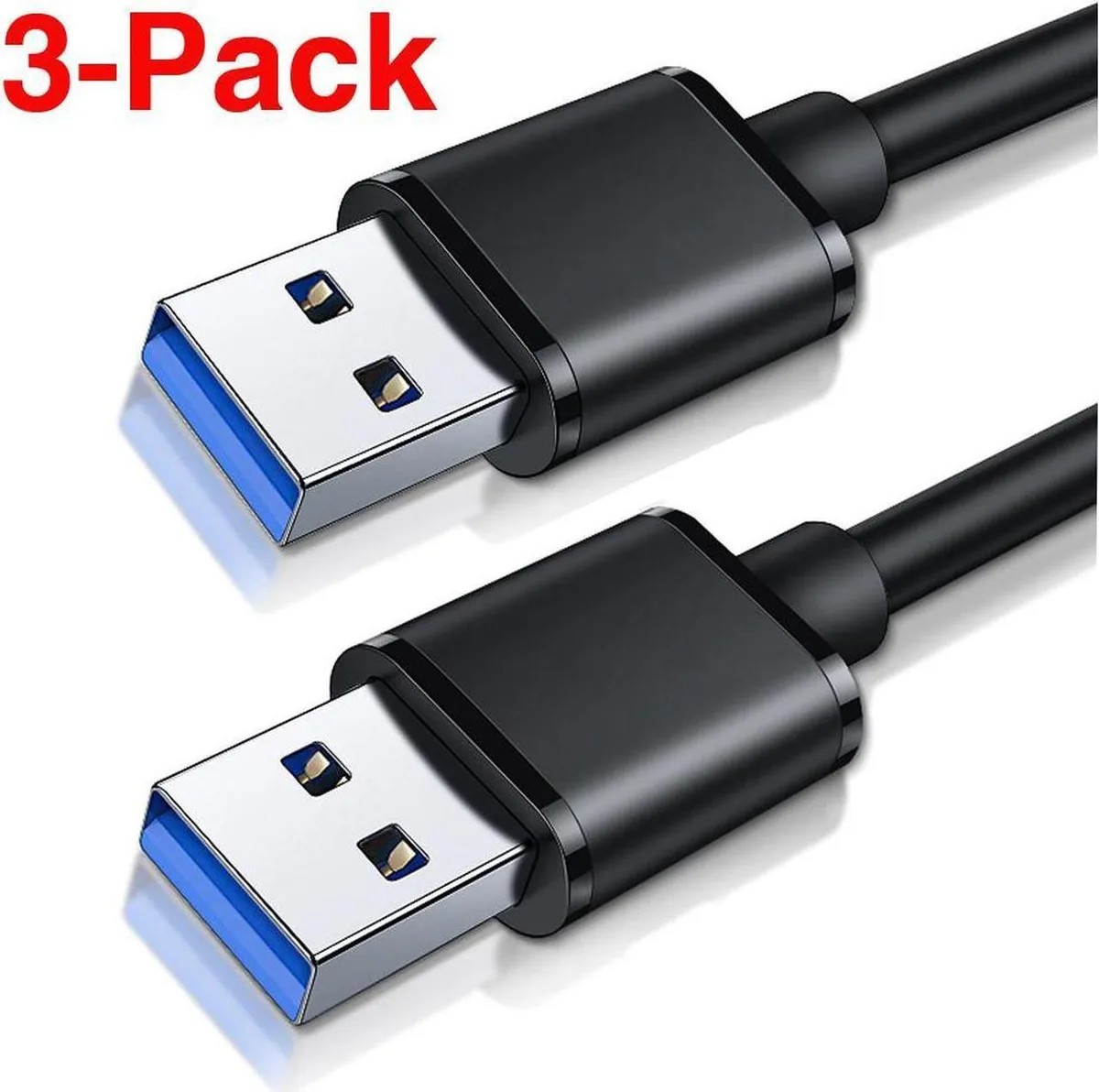SMUGDESK SMUGDESK USB 3.0 Male to Male Extension Cable 10ft 3 Pack — product photo
