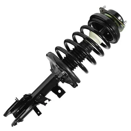 Unity 11352 front right complete strut assembly, silver metal coil spring and housing