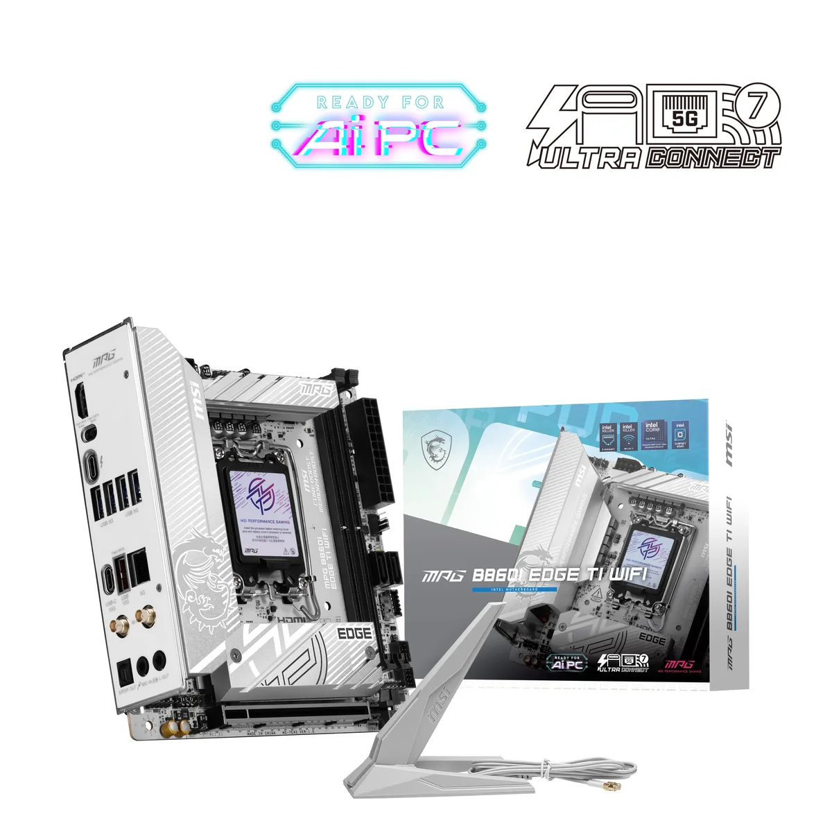 MSI MSI B860I EDGE TI WIFI Intel motherboard — product photo