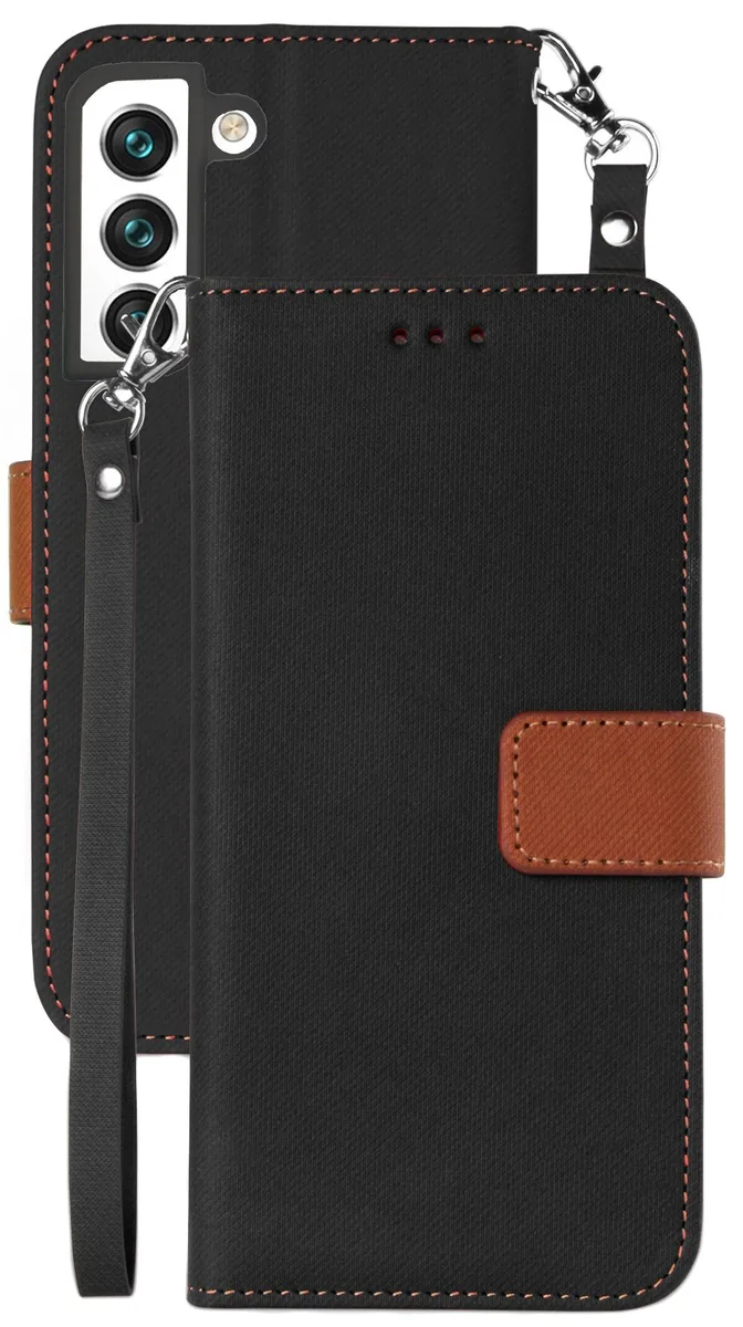 Nakedcellphone Nakedcellphone Infolio-D Wallet Case Black for Galaxy S22 Plus 5G — product photo