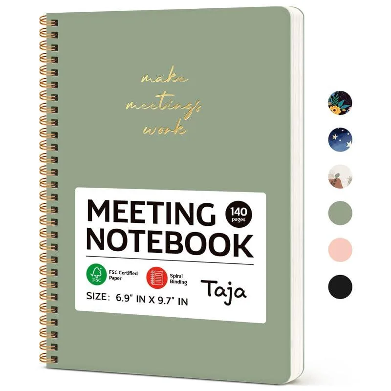  Advantus Meeting Notebook Planner Green 140 Pages — product photo