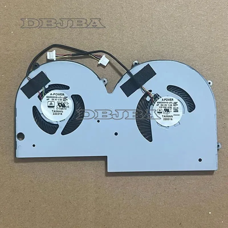 DBTLAP replacement cooling fan for MSI Summit E16 Flip Evo laptop
