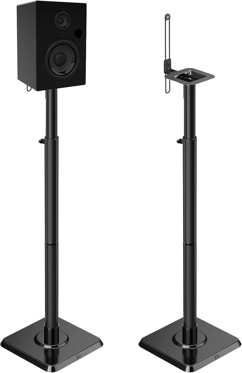 BFKK BFKK Dream Black Alloy Steel Speaker Stand Pair 11 lbs 33-42 — product photo