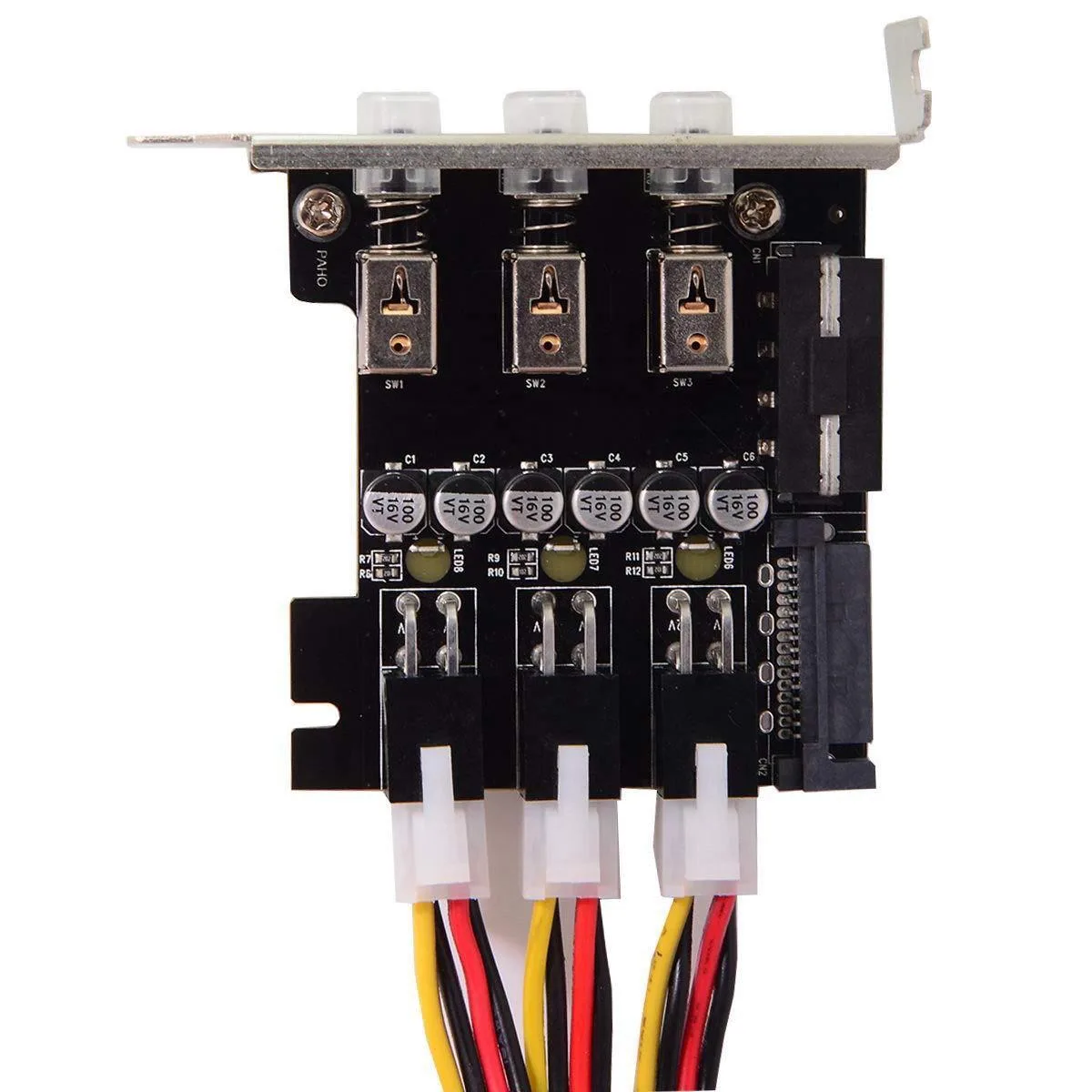 LORDWORLD LORDWORLD 3-Way HDD/SSD Power Switch 8cm Low Profile Bracket — product photo