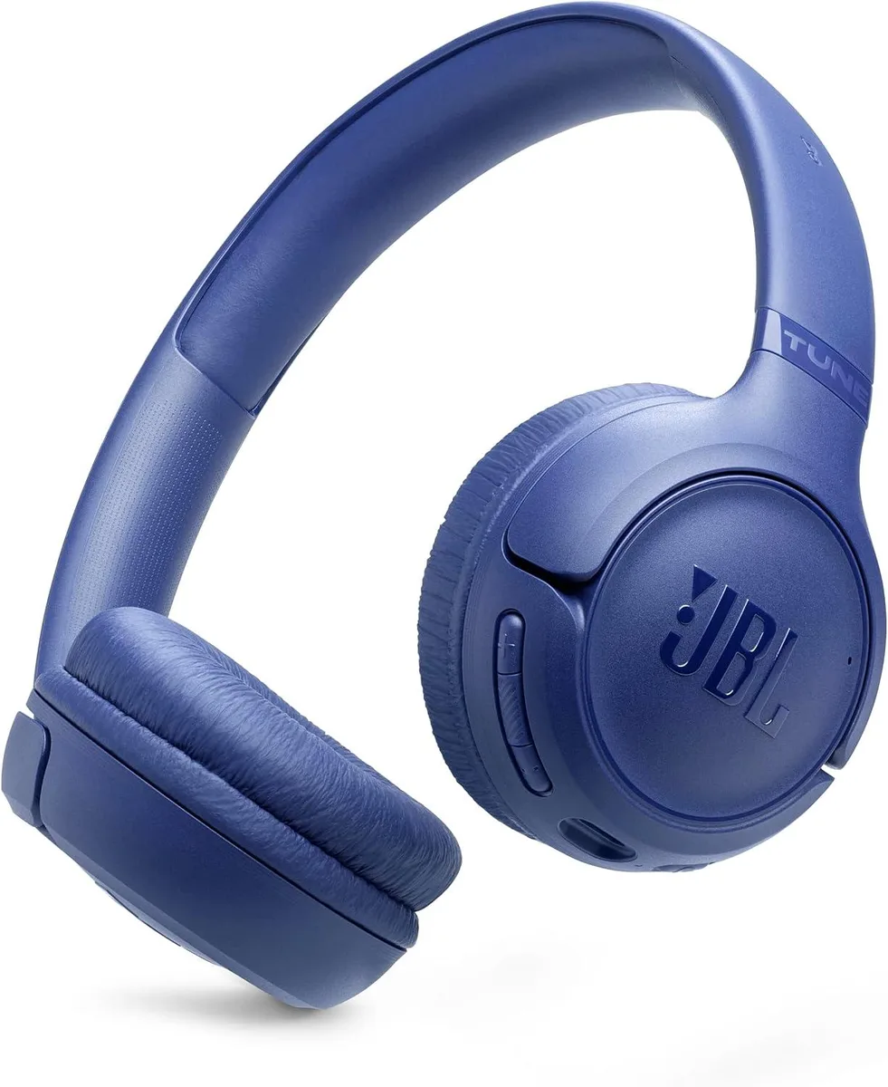 JBL JBL TUNE530BT-BLUE On-Ear Headphones Blue 530 33mm 76hr 102dB 30Ω 20Hz 20kHz .34kg 2.8in — product photo