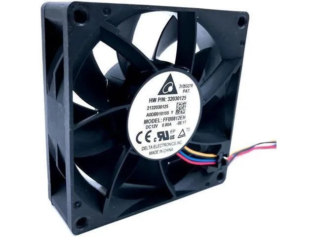 LORDWORLD LORDWORLD 80mm PWM Fan FFB0812EH 12V 0.80A 6200RPM Dual Ball Bearing — product photo